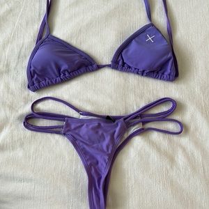 Boutine LA purple swim set